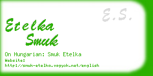 etelka smuk business card